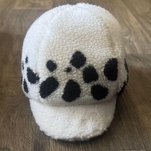 ⚫️⚪️⚫️Dalmatian Print Sherpa Cap⚫️⚪️⚫️